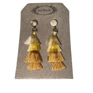 NWT Joyfolie Cascade Earrings in Sunflower